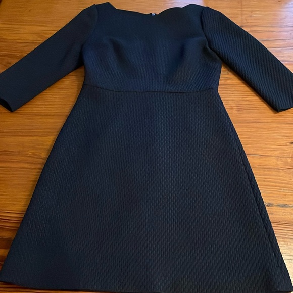 J Crew navy textured fit & flare - Picture 2 of 7